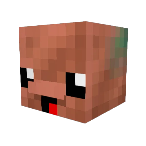 LodDimons Minecraft avatar head, 3D render