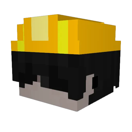 Lodberg3 Minecraft avatar head, 3D render