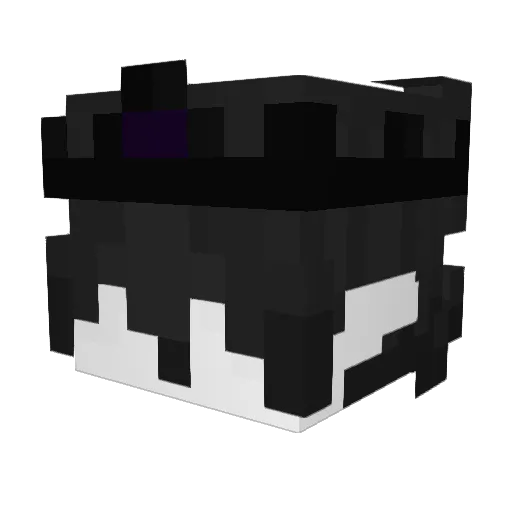 LodeDarkness Minecraft avatar head, 3D render