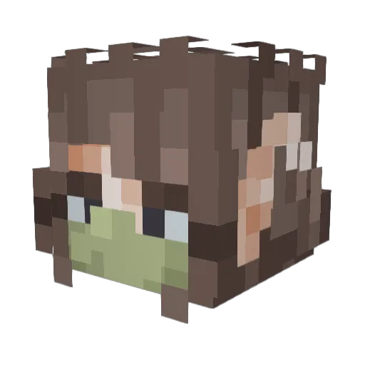 Lode_Star_Gaming Minecraft avatar head, 3D render