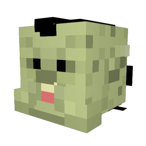 LodedDiper55 Minecraft avatar head, 3D render