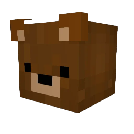 Lodesyy Minecraft avatar head, 3D render