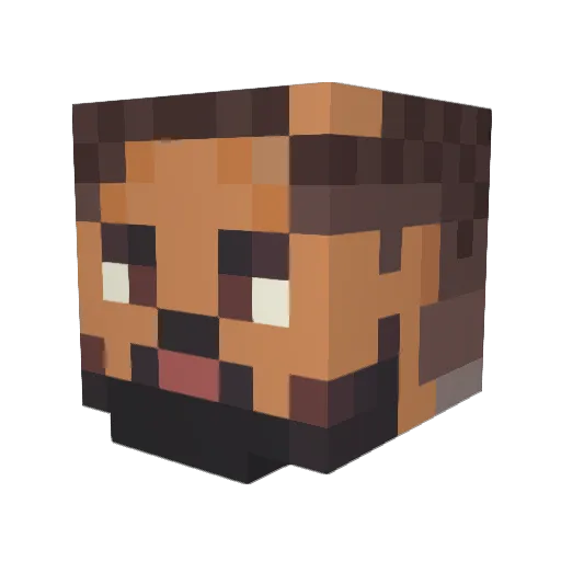 Lodgefi Minecraft avatar head, 3D render