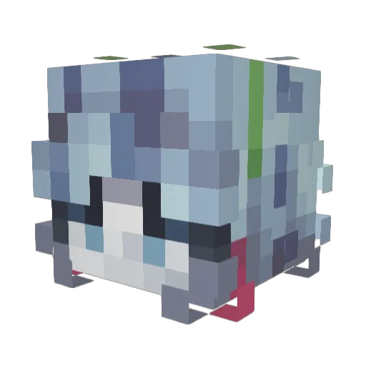 Lodica06 Minecraft avatar head, 3D render