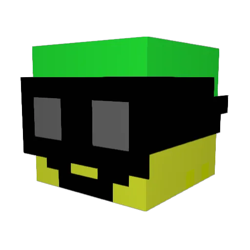 Lodipro66 Minecraft avatar head, 3D render