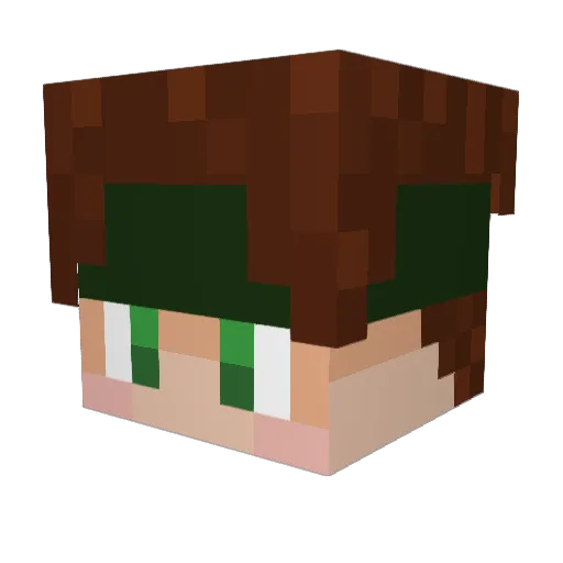 Lodock245 Minecraft avatar head, 3D render