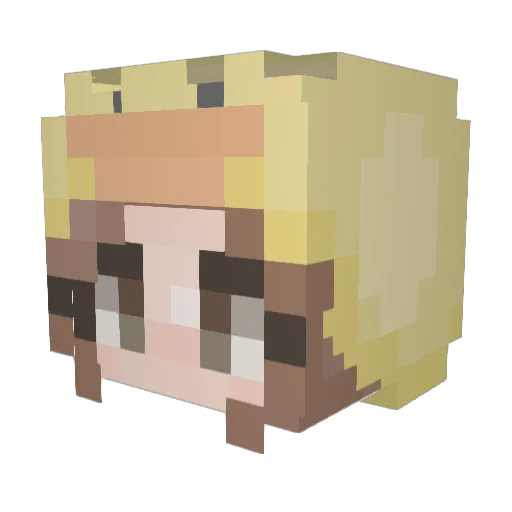 Lodomir4 Minecraft avatar head, 3D render