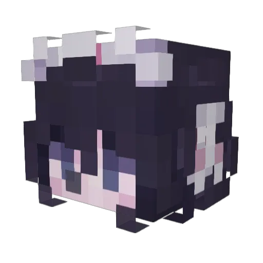 Loeande Minecraft avatar head, 3D render
