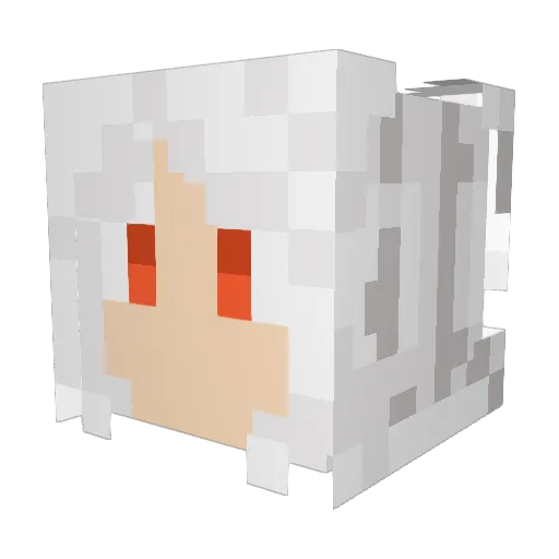 Loebad434 Minecraft avatar head, 3D render