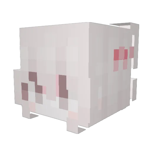 Loehiza Minecraft avatar head, 3D render