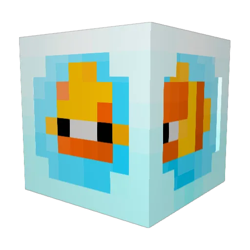 Loeiz09 Minecraft avatar head, 3D render