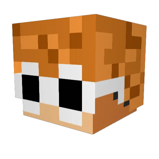 Loek__ Minecraft avatar head, 3D render