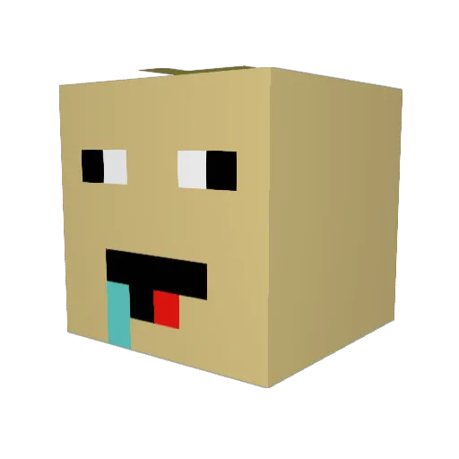 Loeno44123 Minecraft avatar head, 3D render