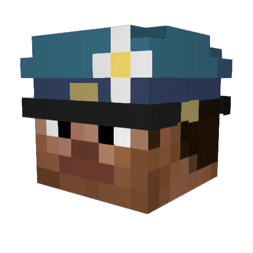 Loeon98 Minecraft avatar head, 3D render