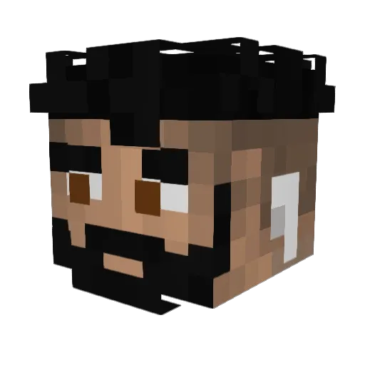 LoerciToni Minecraft avatar head, 3D render