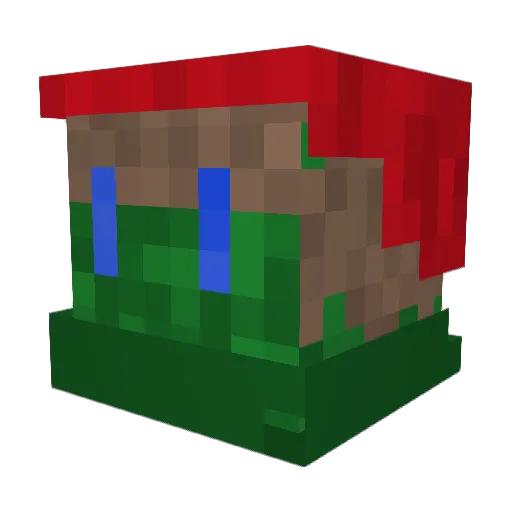 Loewenwelt Minecraft avatar head, 3D render