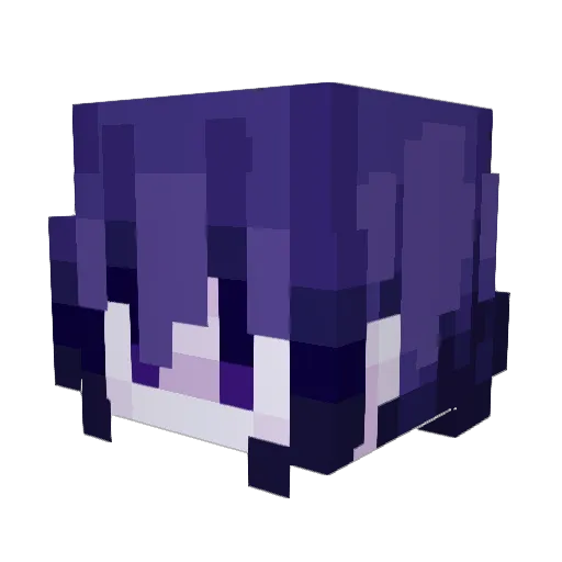 Loeyse Minecraft avatar head, 3D render