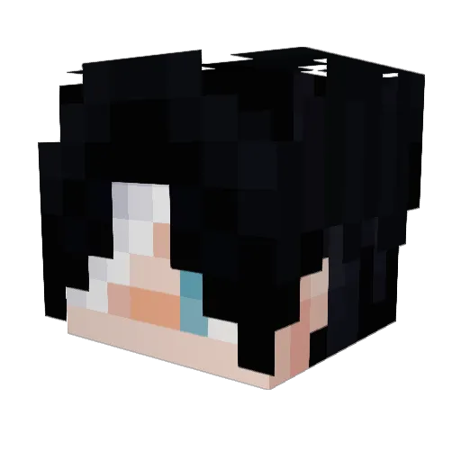 Lofeyyy Minecraft avatar head, 3D render