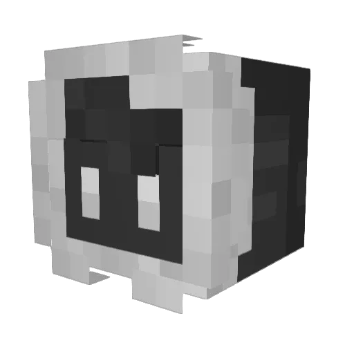LofiLuke Minecraft avatar head, 3D render