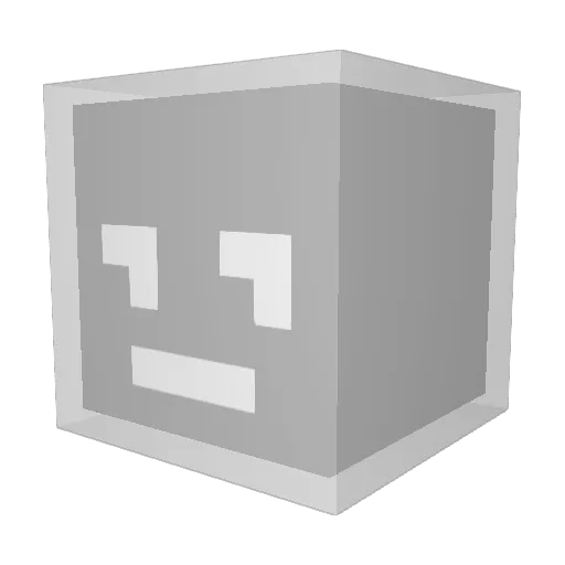 Lofloris Minecraft avatar head, 3D render