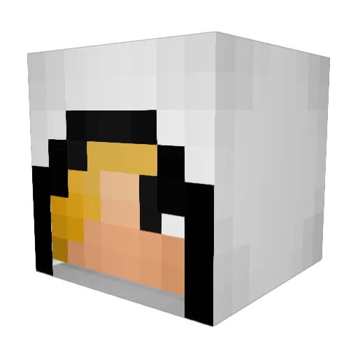 Lofqvist Minecraft avatar head, 3D render