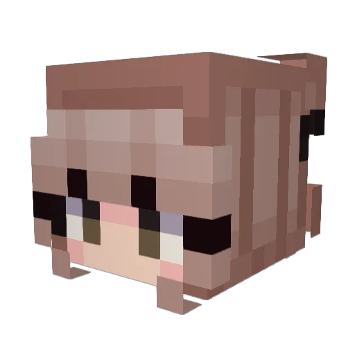 Loftovator Minecraft avatar head, 3D render