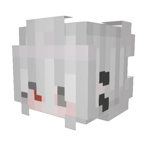 Loftus Minecraft avatar head, 3D render