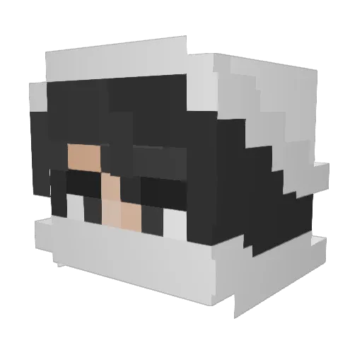 LoftyCloud Minecraft avatar head, 3D render