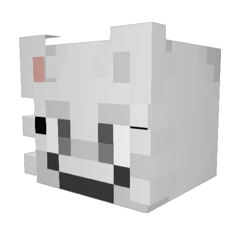 LoftyTofty Minecraft avatar head, 3D render