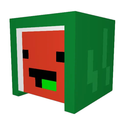 Log69 Minecraft avatar head, 3D render
