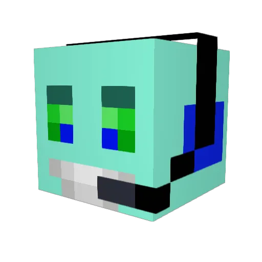 LogAnBearA Minecraft avatar head, 3D render