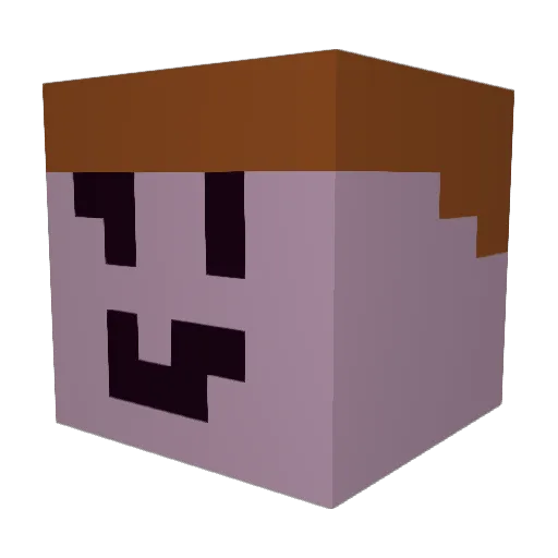 LogKx Minecraft avatar head, 3D render