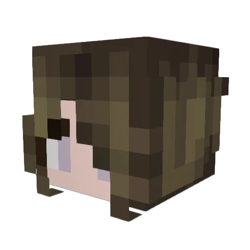 LogMiiBoii Minecraft avatar head, 3D render