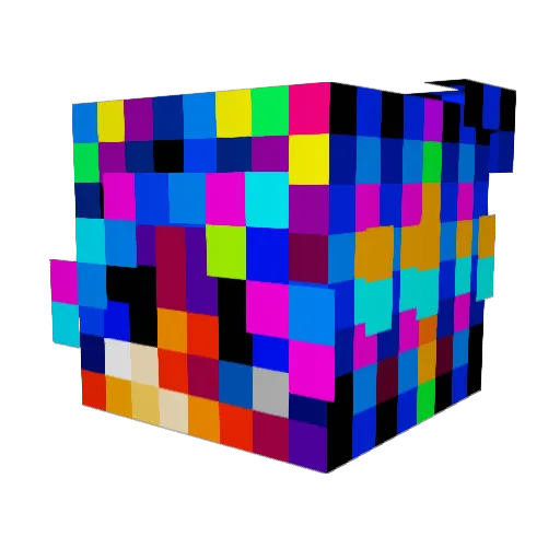 LogaBel Minecraft avatar head, 3D render