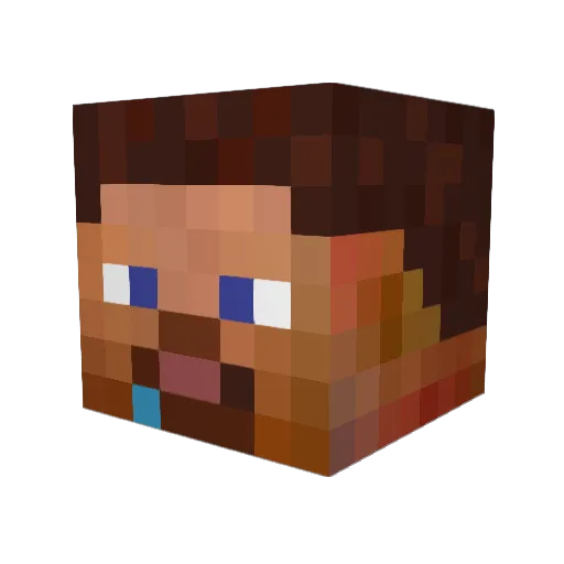 Logan1v1 Minecraft avatar head, 3D render