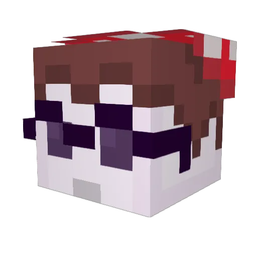 Logan55B Minecraft avatar head, 3D render