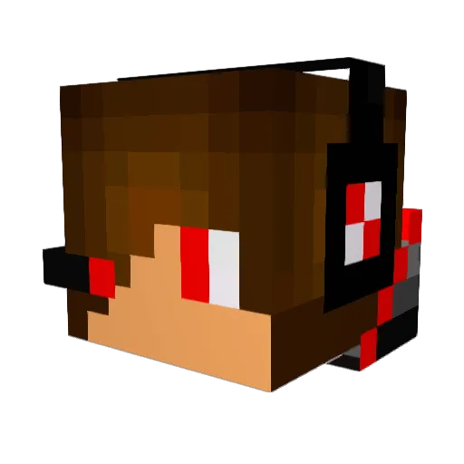 LoganButter12 Minecraft avatar head, 3D render