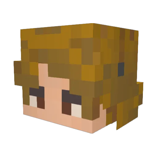 LoganDyo Minecraft avatar head, 3D render