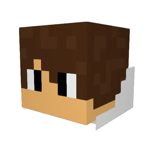 LoganExxx_ Minecraft avatar head, 3D render