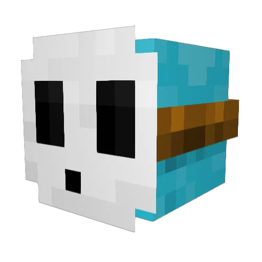 LoganIsMinecraft Minecraft avatar head, 3D render