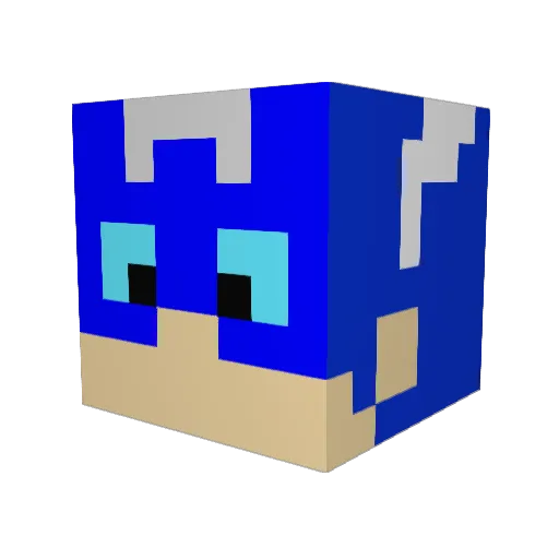 LoganJK5 Minecraft avatar head, 3D render