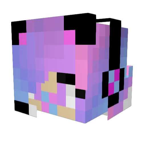 LoganJulia Minecraft avatar head, 3D render