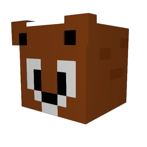 LoganKnox Minecraft avatar head, 3D render