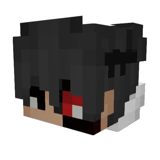 LoganPotterYT Minecraft avatar head, 3D render