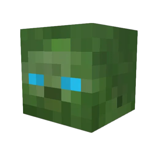 LoganZombie56 Minecraft avatar head, 3D render