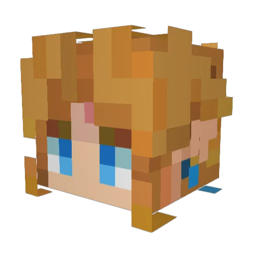 Logan_Gamezzz Minecraft avatar head, 3D render