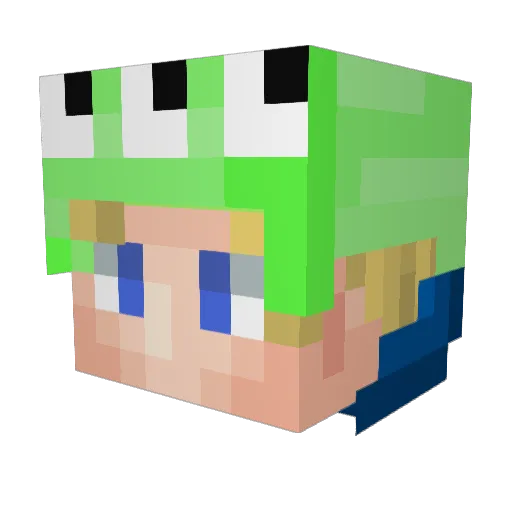 Logan_Paul Minecraft avatar head, 3D render