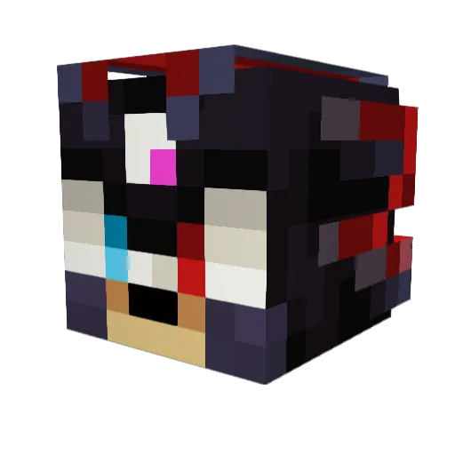 Logan_littleblue Minecraft avatar head, 3D render