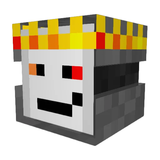 Loganable Minecraft avatar head, 3D render
