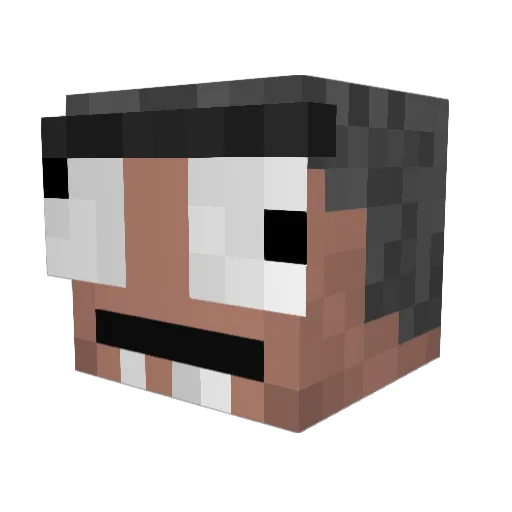 Loganball12 Minecraft avatar head, 3D render